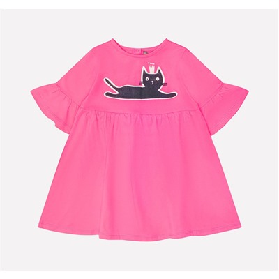 Платье для девочки Crockid КР 5547 ярко-розовый к213